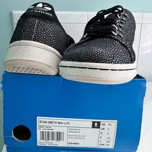 Adidas Stan Smith 80s Lux Black and White Shoes - 2011 release